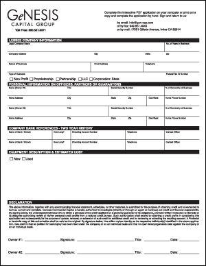 Lease Application Image